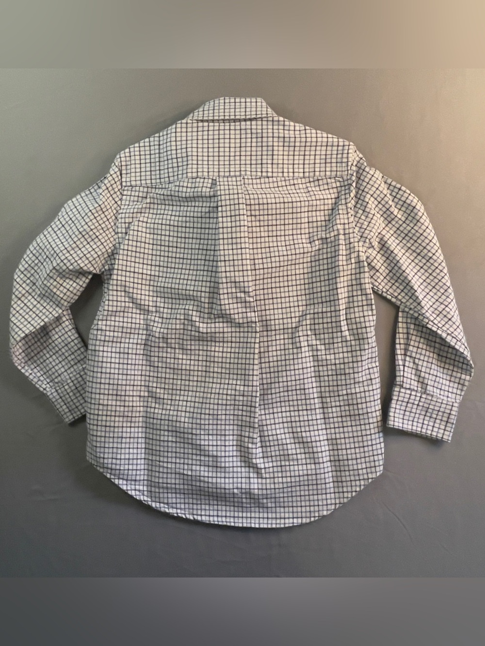 Ralph Lauren White and Navy Grid Button-Down Shirt - Kids - Picture 2 of 7